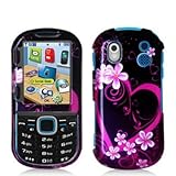 Purple Love Design Crystal Hard Skin Case Cover for Samsung Intensity 2 II  ....