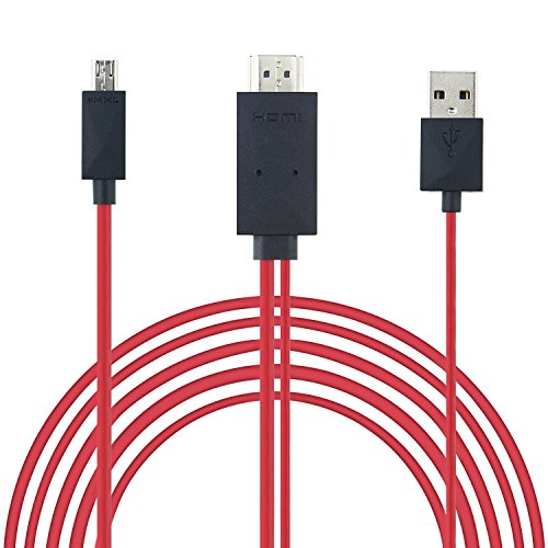 E-MoreÂ® Hight Quality 2M MHL Micro A V8 USB Male to HDMI Male 1080P HDTV Adapter Converter Cable for Samsung Galaxy S3 S4 S5 Note2 Note3 I9500 I9300