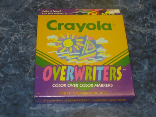 Crayola NON Washable Conical TIP Markers Overwriters Colors 8/pk.