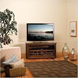 Sanus Systems Bfv146-Ch1 Basic Foundations 56-Inch, 3-Shelf Wood TV Stand (Chocolate)