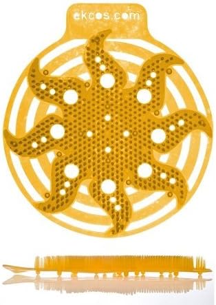 Ekco Power Screens Orange/Tropical Anti-Splash Urinal Screens, 10/bx