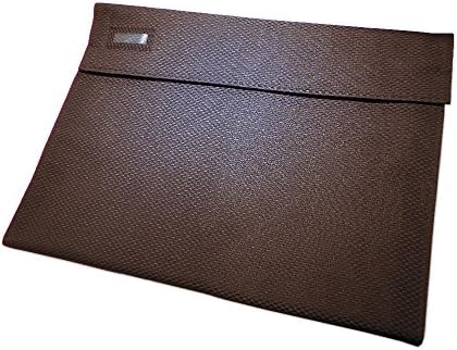 Italian brown long chain jewelry roll - jewelry roll, jewelry travel case