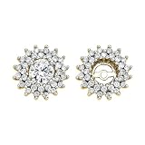 Image of 14K Yellow Gold 1/2 ct. Diamond Earring Jackets