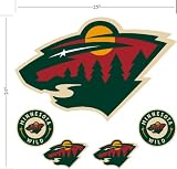 Trademarx Minnesota Wild Peel And Stick Wall Logo