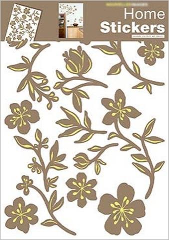 1art1 39967 Blumen - Girlande Wand-Tatoos Aufkleber Poster-Sticker (70 x 50 cm)