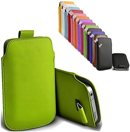 uFashion3C iPhone 6 Plus 5.5''PU Leather Sleeve Pouch Case with Pull Tab (Without Other Case) - 13 Colors- Retail Packaging (Green)