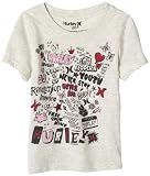 Hurley Girls 2-6x Word Play Tee,Oatmeal,3T