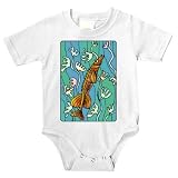 Onesie with ocean, orange, yellow, fish, underwater, seaweed, swim