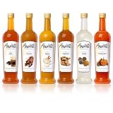 Amoretti Premium Holiday Syrup 6 Pack (Chai, Cinnamon, Eggnog, Gingerbread, Nutmeg, Pumpkin Spice)