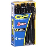 Pilot G2 Retractabble Gel Ink Rolling Ball Black - 14ct. Pack by Pilot