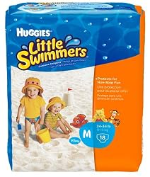 Huggies Little Swimmers Disposable Swimpants (Character May Vary), Medium 18 Count