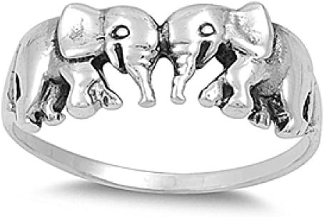 Sterling Silver Ring - Elephant