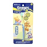 Oral-B Stages 1 Disney Baby 4-24 Months Toothbrush, 1 Count (Pack of 2) Colors and Designs May Vary
