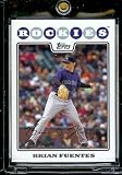2008 Topps Baseball Cards # 84 Brian Fuentes - Colorado Rockies - MLB Baseball Trading Card in a Protective Screw Down Display Case