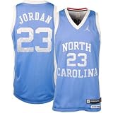 Nike - Men`s North Carolina Tar Heels #23 Michael Jordan Sky Blue Twilled Throwback Jersey