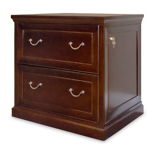 Kathy Ireland By Martin Fulton Office 2 Drawer Lateral Wood File in Rich Espresso