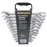 Titan 17398 22-Piece SAE & Metric Combination Wrench Set