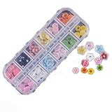 EOZY 60Pcs 3D Fleur Acrylique UV Lame Gel Nail Art Téléphone DIY Décoration