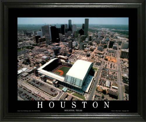 Houston Astros - Minute Maid Park Aerial - Lg - Framed Poster Print
