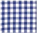 Durable Hand Woven 100% Cotton Blue Picnic Check Tablecloth 60" X 60"