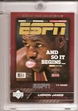 2005 /06 Upper Deck ESPN LeBron James "ESPN The Magazine Cover" Basketball Card - Mint Condition- Shipped In Protective Screwdown Case !