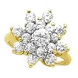 14K Yellow Gold Diamond Ring - 1.75 Ct.