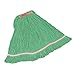 Rubbermaid FGC25306GR00 Looped-End Large Mop Head - 5" Headband, 4-Ply Cotton/Synthetic, Green