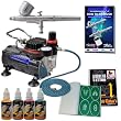Master Airbrush&reg; Brand Tattoo System. With Master G22 Airbrush, Air Compressor, Deluxe Book of 100 Tattoo Stencils, 6' Air Hose, Black, Blue, Red & Yellow Temporary Tattoo Ink in 1-oz Bottles. The Kit Now Includes a (FREE) How to Airbrush Training Book to Get You Started, Published Exclusively By Master Airbrush.