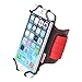 TFY Open-Face Sport Armband + Key Holder for iPhone 5/5S & iPhone 6 / 6S, Black - (Open-Face Design - Direct Access to Touch Screen Controls)
