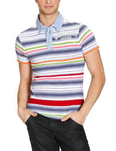 Desigual Herren Poloshirt Regular Fit 21L1753, Gr. 48 (M), Wei&szlig; (Blanco) Preisvergleich