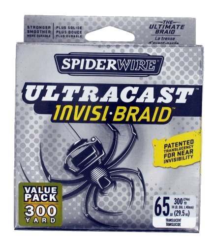 Spiderwire ULTRACAST INVISI BRAID 65lb Test 300 yds New