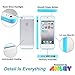 iPhone 5 & 5S Hybrid Bumper Case, ANLEY Candy Trim Series - [1.5mm Slim Fit] [Shock Absorption] Jelly Silicone Bumper with Frosted Clear Hard Back Cover for Apple iPhone 5 & 5S (Mint Green) + Free Ultra Clear Screen Protector Film