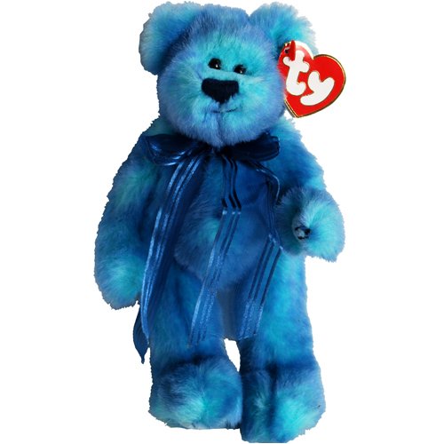 51sUBALRYyL Ty Attic Treasures   Azure the Blue Teddy Bear