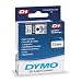 DYMO Standard 1/2 Inch x 23 Feet Black on Clear D1 Tape (45010)