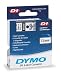 DYMO Standard 1/2 Inch x 23 Feet Black on Clear D1 Tape (45010)