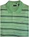 Men's Izod Polo Shirt Available in Green, Navy and White Striped