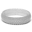 Sterling Silver Mesh Bangle Bracelet
