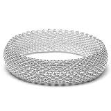 Sterling Silver Mesh Bangle Bracelet