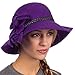 Sakkas Gloria Vintage Style Wool Cloche Hat