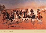 Dash for Timber by Frederick S Remington. Art Print Poster FRAME IT.. 39 inches width by 27 inches height. Highest Quality Art Poster Print