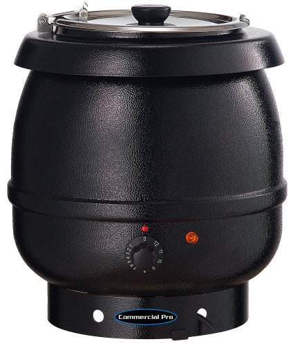 "Commercial Pro CPSKB1 10-1/2-Quart Soup Warming Kettle, Black"