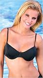 Swimsuit Top Only: Demi-cup top with adjustable straps