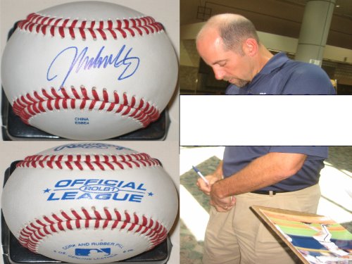 JOHN SMOLTZ,ATLANTA BRAVES,BOSTON RED SOX,SIGNED BASEBALL WITH PROOF AND COA
