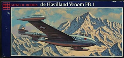 Glencoe Models 1:48 De Havilland Venom FB.1 - Plastic Model Kit #05108