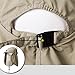 Towallmark UV 50+ Protection Outdoor Multifunctional Flap Cap with Removable Sun Shield and Mask Perfect for Fishing, Hiking, Garden Work Outdoor Activities, Khaki