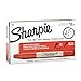 Sharpie Twin Tip Permanent Markers, Fine and Ultra Fine, Red, 12 Count