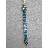 Sterling Silver Oxidized Bracelet Studded with Turquoise Stone Indian Jewelry Jewelry