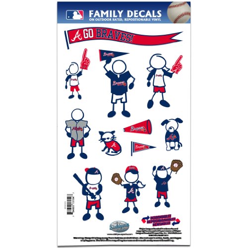 MLB Atlanta Braves Medium Family Decal Set
