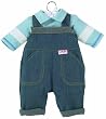 Corolle Denim Overalls Set, fits 12 inch baby dolls