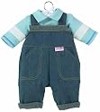 Corolle Denim Overalls Set, fits 12 inch baby dolls